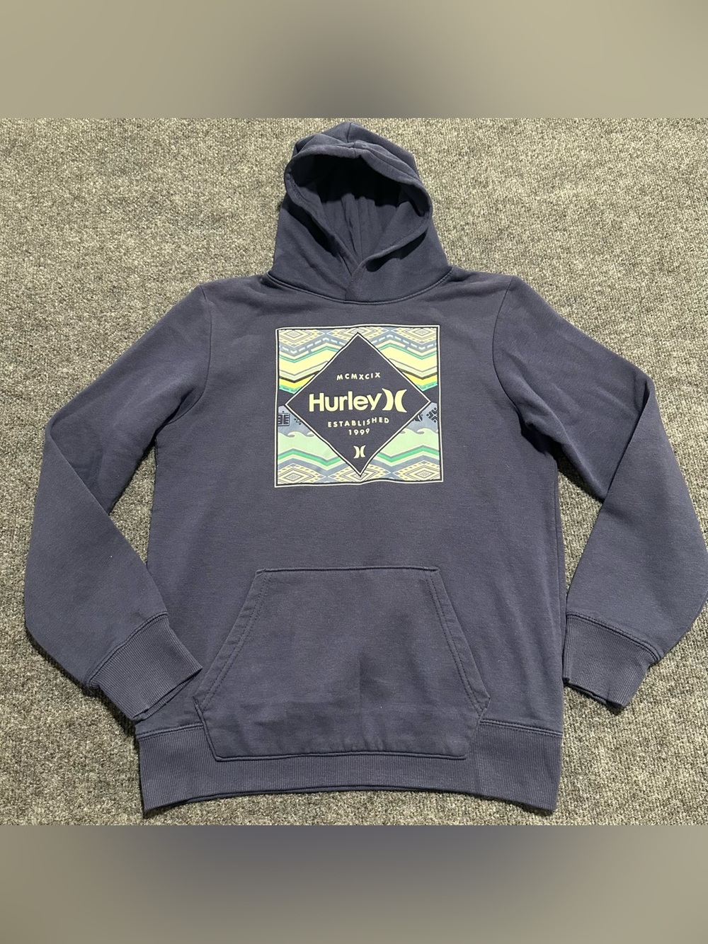 Hurley Boy's Hoodie with diamond-shaped logo and 'ESTABLISHED 1999"